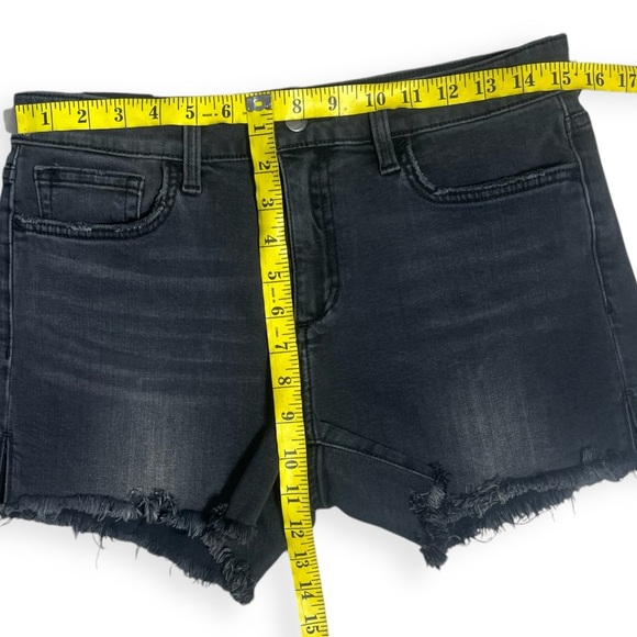 JOES JEANS CUT OFF FRAYED MIDRISE STRECH DENIM SHORT IN LISBETH BLACK SIZE 28 - Picture 5 of 7
